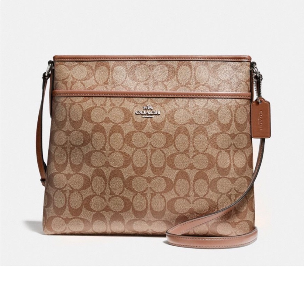 Coach Signature File Crossbody Bag